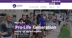 Desktop Screenshot of msu.studentsforlife.org